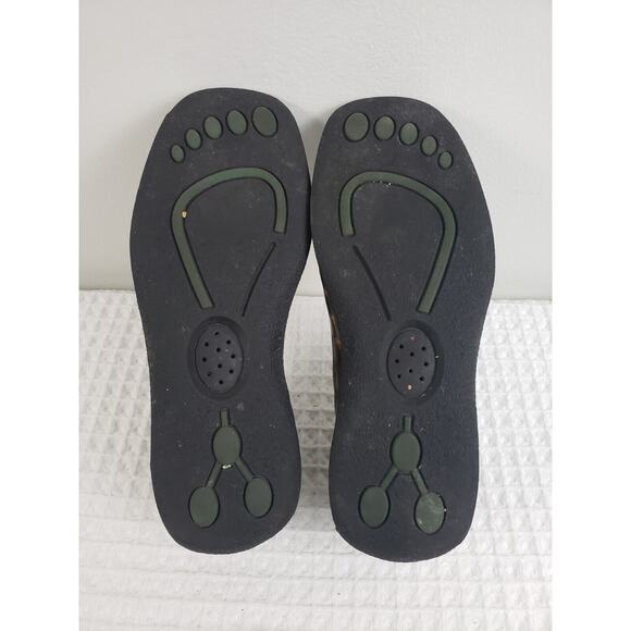 (J5) Helle Comfort Romu's Womens Shoes Size 40 Leather Side Zip Loafer Snake - Picture 6 of 7